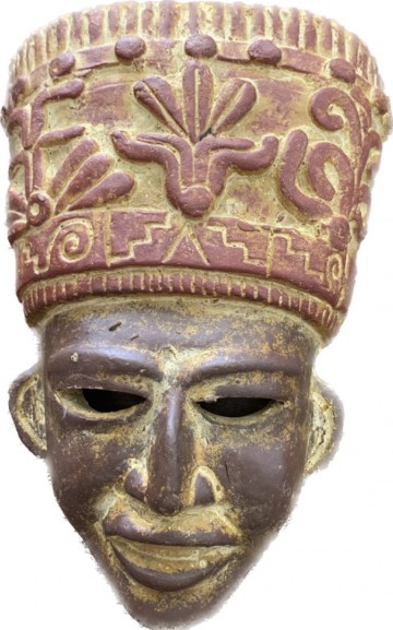 Mayan plaque 30cm aardewerk Mayan plaque 30cm aardewerk