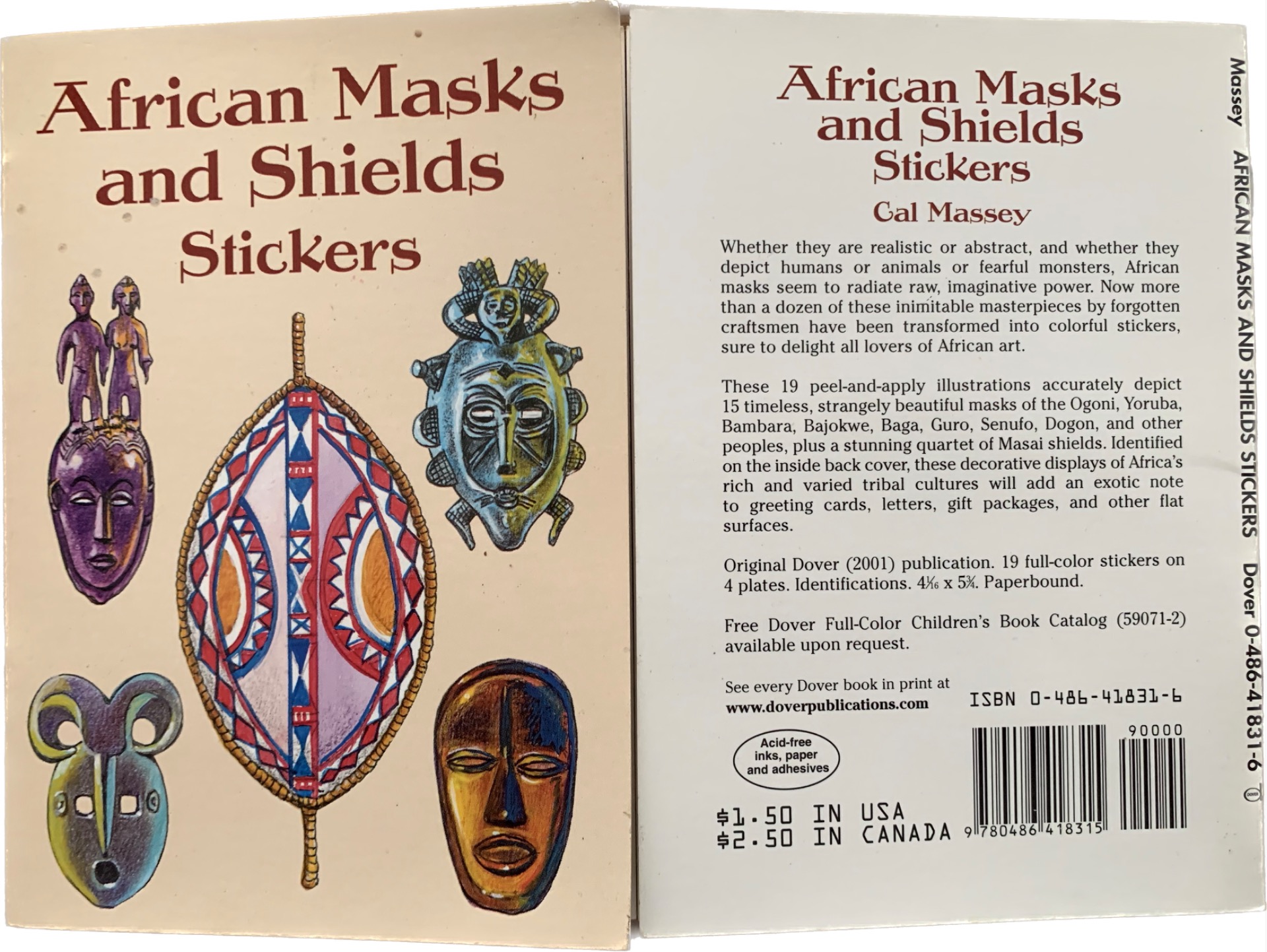 Stickers Afrikaanse maskers en schilden